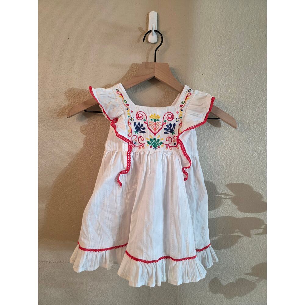 Cynthia Rowley Baby Girl SZ 2T Toddler Dress Embroidery